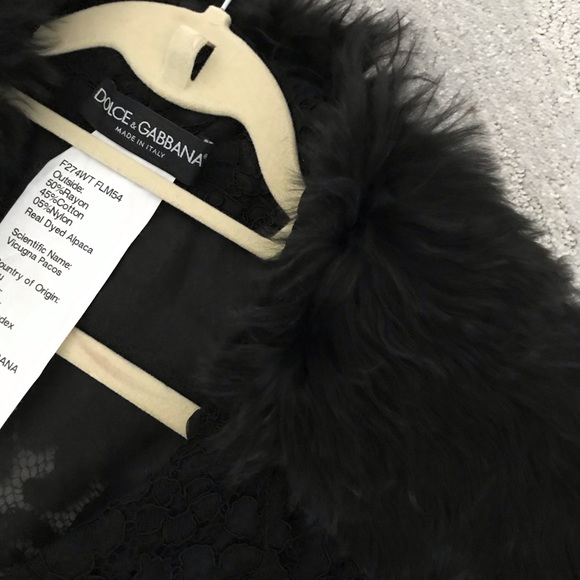 NWT Dolce and Gabbana Lace/Fur jacket - Picture 5 of 5